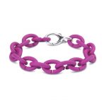 bratara fucsia cu inchizatoare din argint