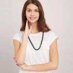 lant din linkuri de cauciuc culoare albastru otel