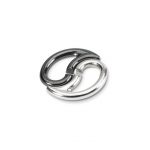 link din argint in forma de yin si yang oxidat