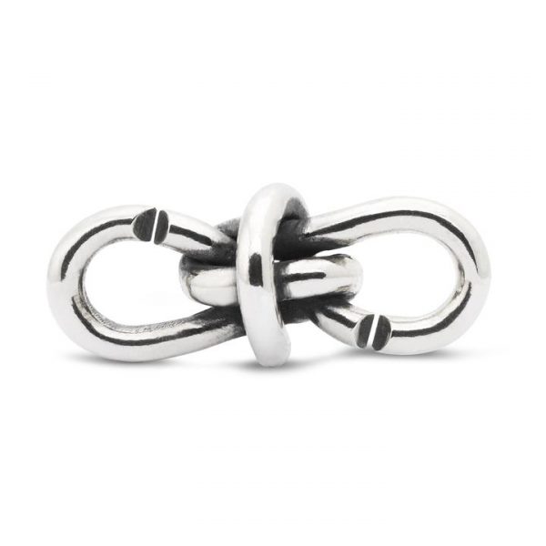 link din argint cu forma de nod