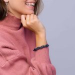 bratara gri inchis X Jewellery