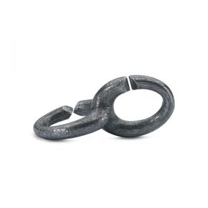 link dublu din argint oxidat