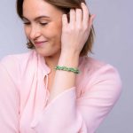 bratara verde pastel din cauciuc X Jewellery