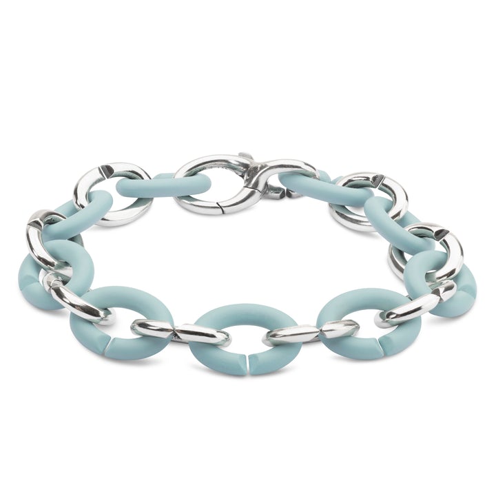 bratara agrint albastru deschis X Jewellery
