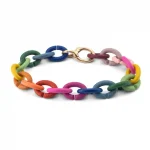 Bratara Curcubeu X Jewellery cu inchizatoare din bronz